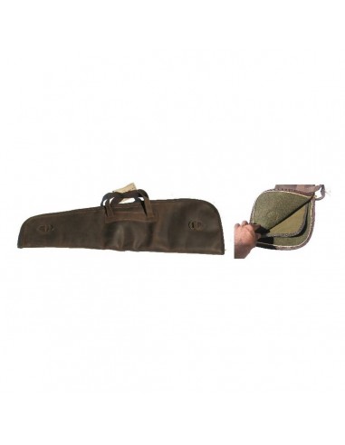 Padded matt waxed leather or double...