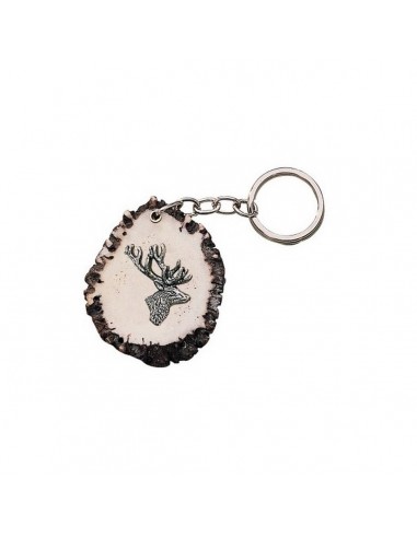 Deer Base Keyring With Side Deer Head...
