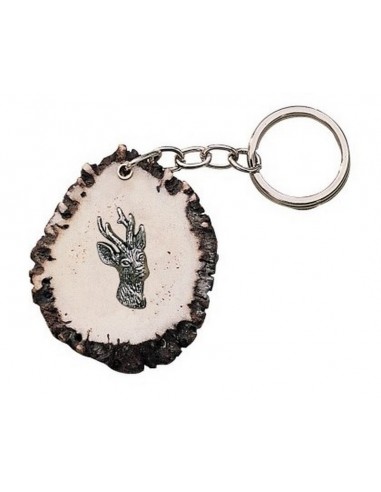 Key ring with deer base and roe deer...