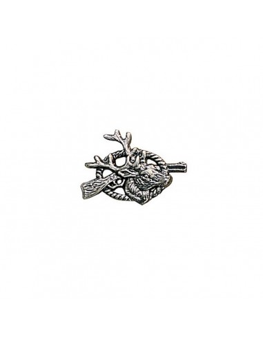 Broche tête de cerf avec fusil - JOKER