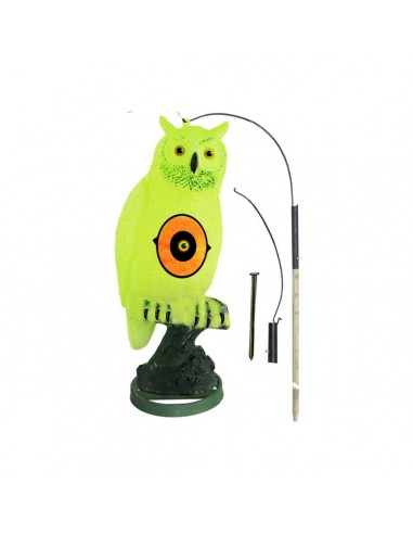 Fluorescent Eagle Owl With Base 54 Cm...