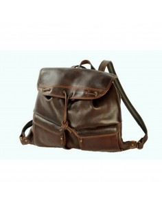 Zaino in Cuoio con 2 Tasche...