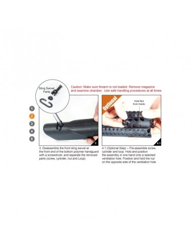 Slitta 4 rail per Saiga 7,62x39 -...