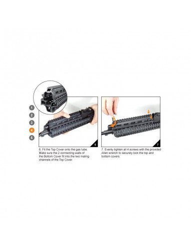 Slitta 4 rail per Saiga 7,62x39 -...