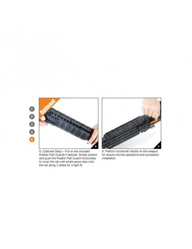 Slitta 4 rail per Saiga 7,62x39 -...