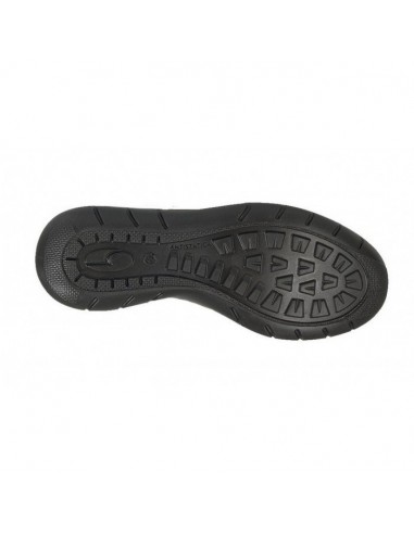 Memory Touch Leather Black Shoe - RED...