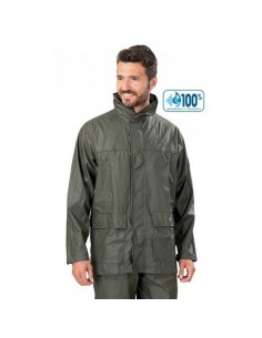 Veste imperméable vert...