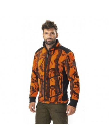 Veste polaire réversible vert/orange...