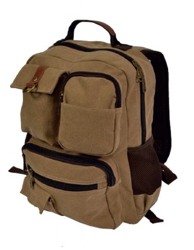 Multi-compartment backpack in canvas...