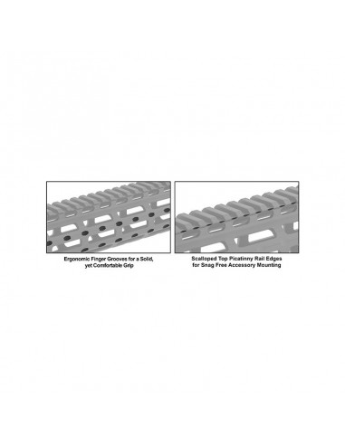 Guardamanos para AR15 10" SS M-LOK...