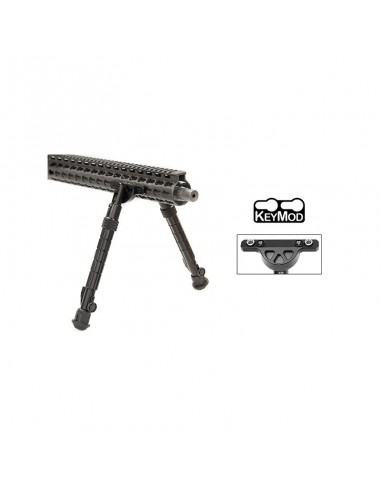 Two-piece handguard bipod with KeyMod...
