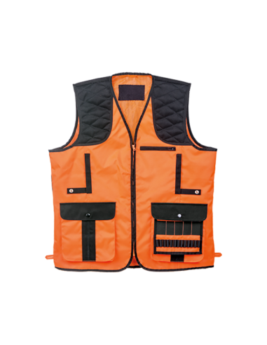 High visibility orange hunting vest -...
