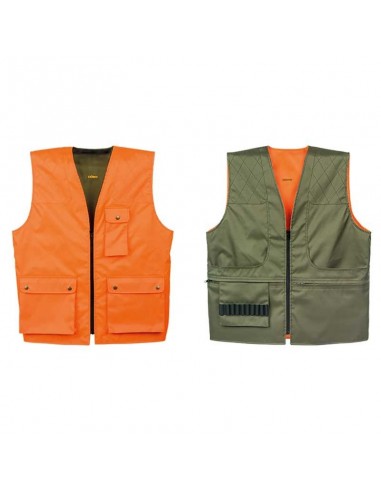 Reversible hunting vest in two colors...