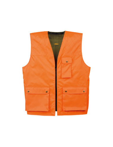 Reversible hunting vest in two colors...