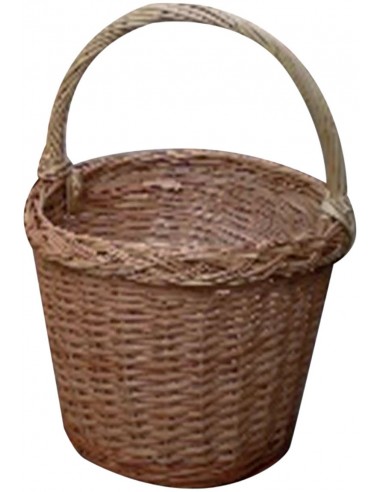 Cesta de champiñones redonda grande -...