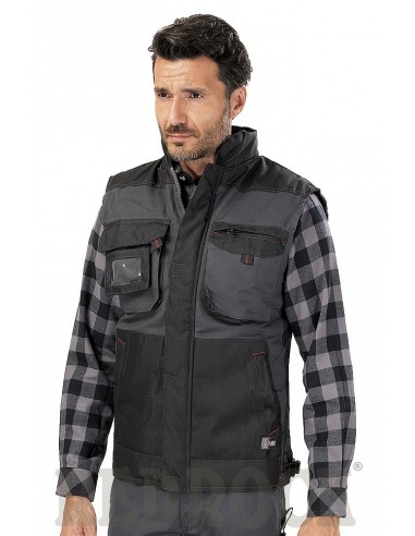 Gilet Multitasche Imbottito Sable - LMA