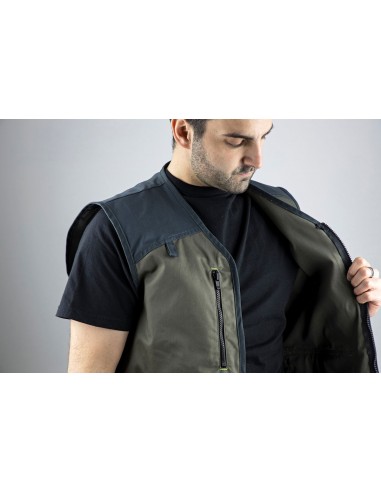 Gilet multi-poches vert Memo - LMA