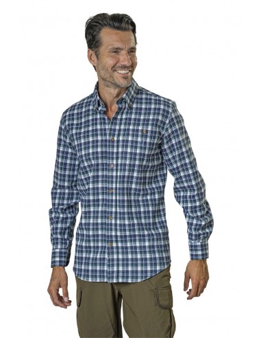 Camisa de franela verde ricino -...