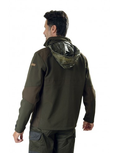 Giacca Verde Soft Shell Percussion -...