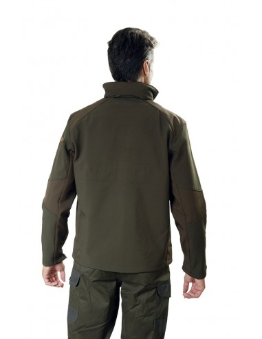 Veste de percussion softshell verte -...