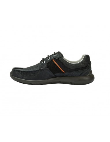 Lemin Black Active Leather Shoe - RED...