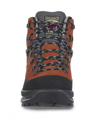 Botte imperméable en daim orange avec...