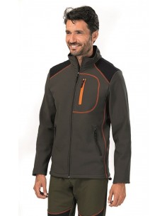Veste softshell vert/orange...