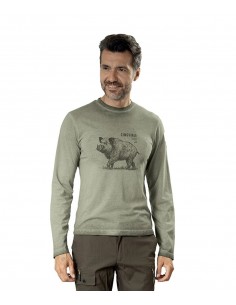 T-Shirt Cinghiale Manica...