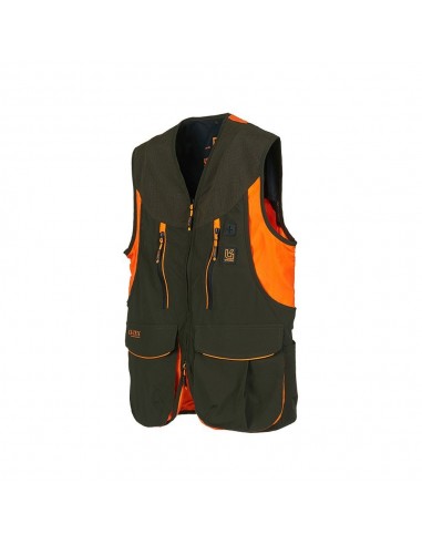 Gilet vert Carnia avec inserts orange...