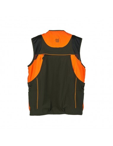 Gilet vert Carnia avec inserts orange...