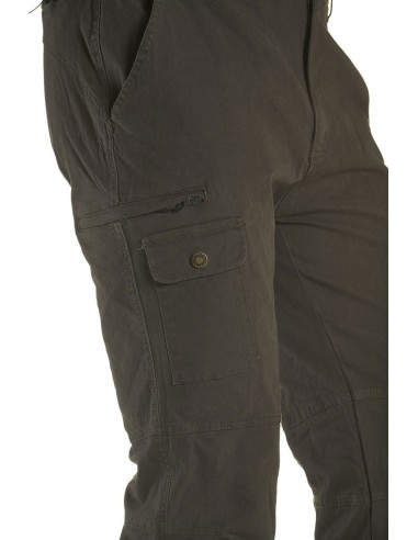 Pantalone Canvas Elasticizzato Verde...
