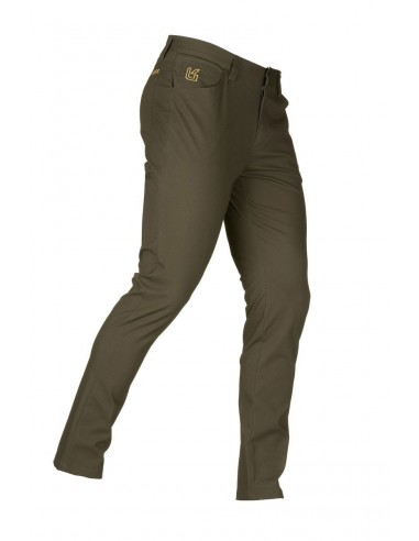 Pantalon décontracté en coton stretch...