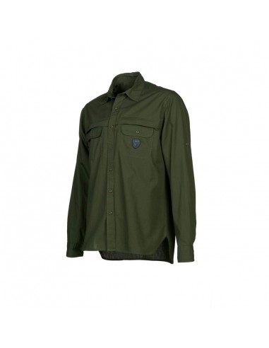Camisa Popelina Manga Larga Verde -...