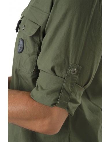 Green Long Sleeve Poplin Shirt - UNIVERS