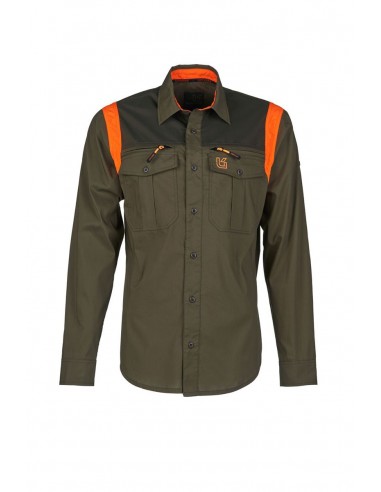 Chemise stretch verte Valley - UNIVERS