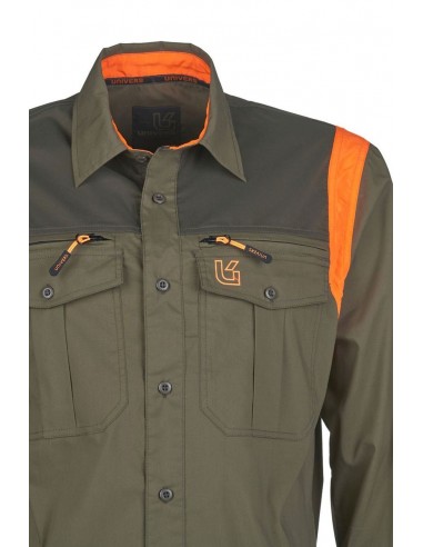 Chemise stretch verte Valley - UNIVERS