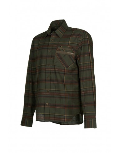 Camisa a cuadros de madera de algodón...