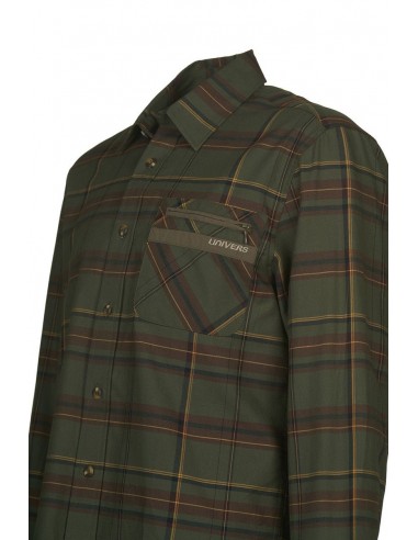 Camisa a cuadros de madera de algodón...