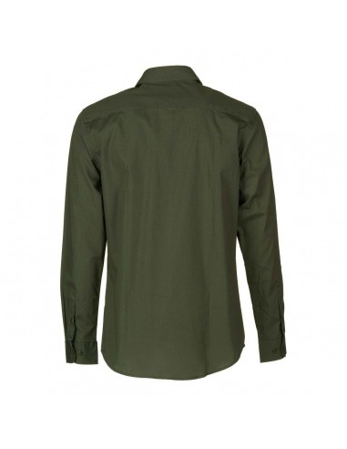 Forest Green Poplin Long Sleeve Shirt...