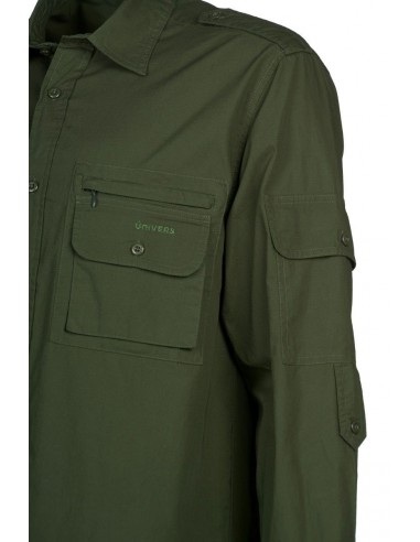 Forest Green Poplin Long Sleeve Shirt...