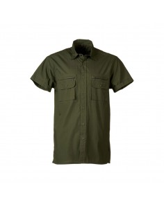 Camicia Verde Manica Corta...