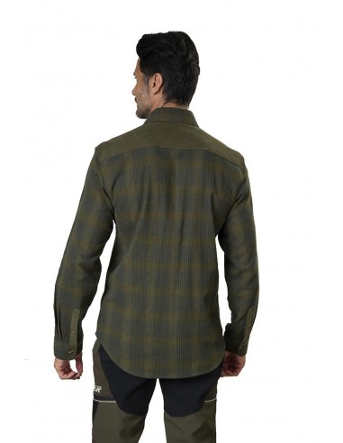 Flannel Hunting Shirt With Green...