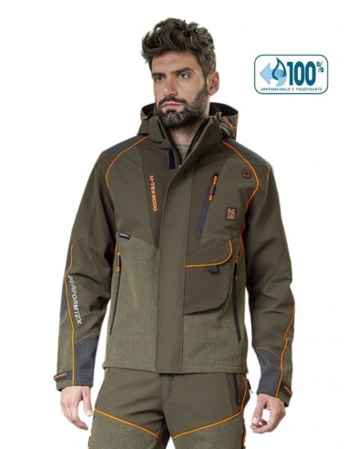 Chaqueta de caza impermeable de...