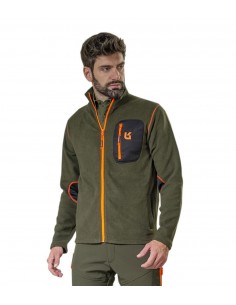 Cardigan Verde/Arancio...