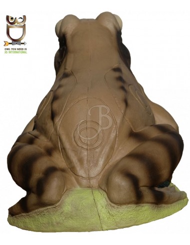 Silhouette 3d de grenouille brune - 3DI