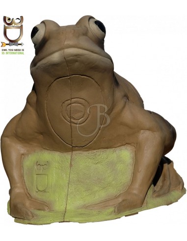 Silhouette 3d de grenouille brune - 3DI