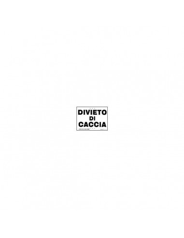 Tabella divieto di caccia - UDB