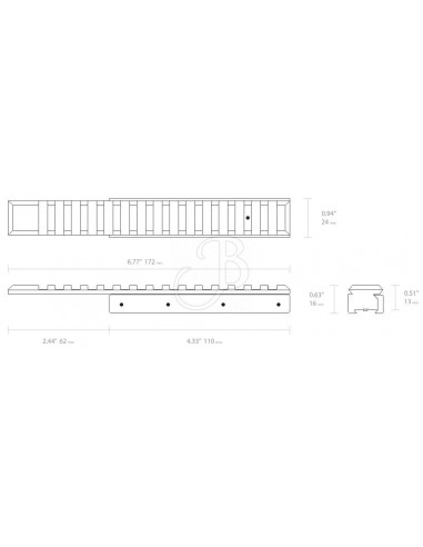Slide Adapter 1pc 11mm To Picatiny...
