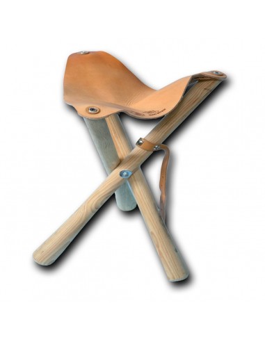 Sediolino in pelle e legno altezza 60...