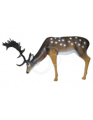Silhouette 3D de daims mangeant - SRT